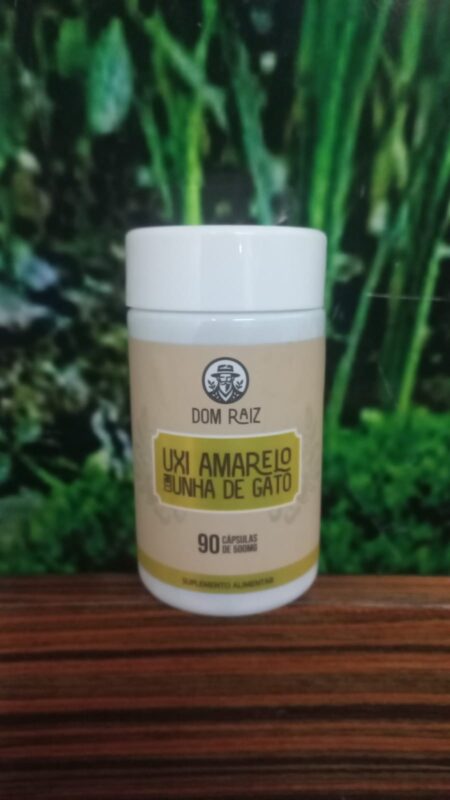 Uxi amarelo e unha  de gato 90 capsulas 500m(infecção urinaria/ miomas e outros)